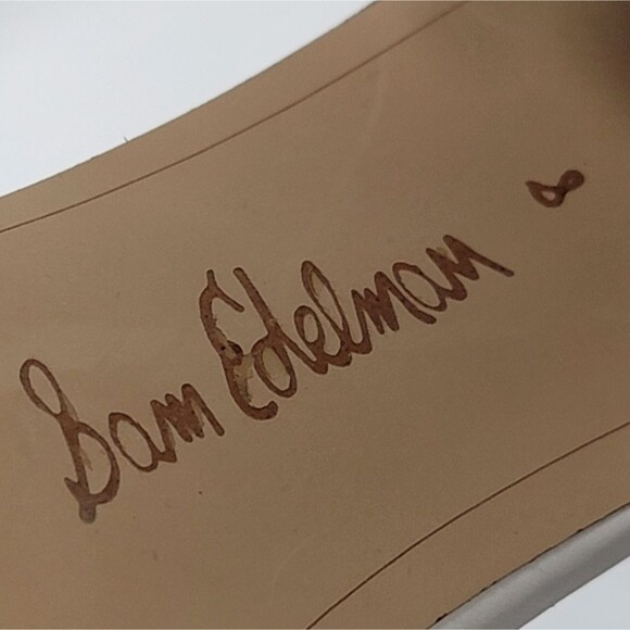 New Sam Edelman White Yaro Heel Sandal - Picture 11 of 12